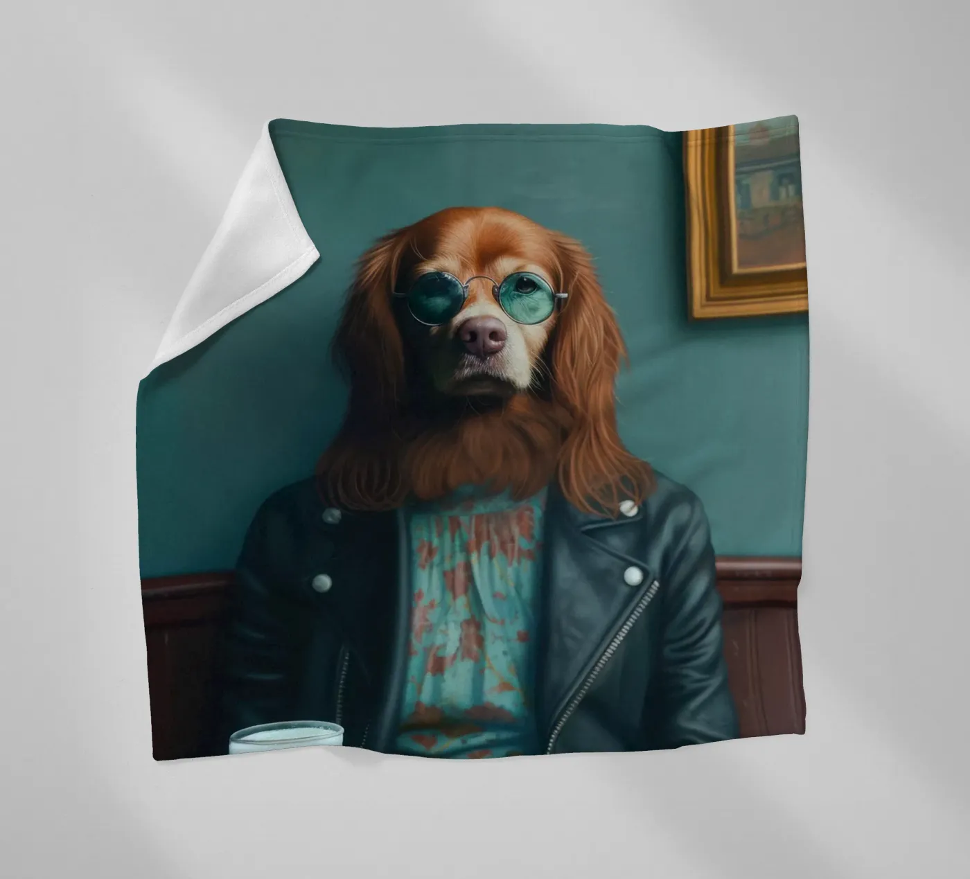 Ethan plaid polaire de Affiches Chien Originales – Dogland