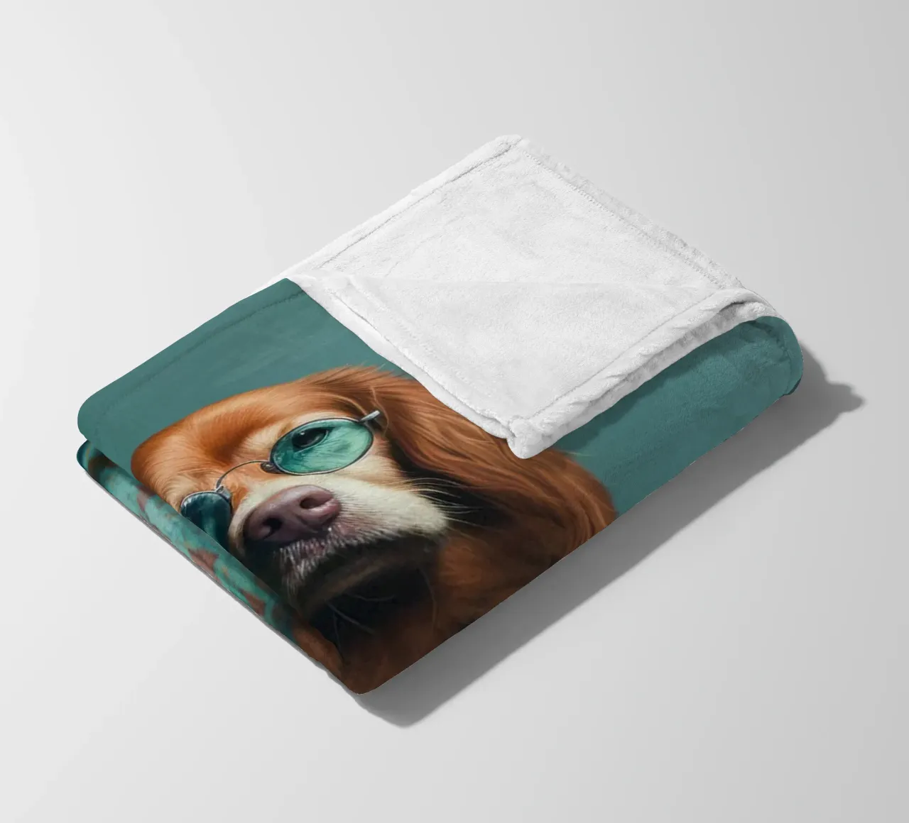 Ethan Fleecedecke von Affiches Chien Originales – Dogland