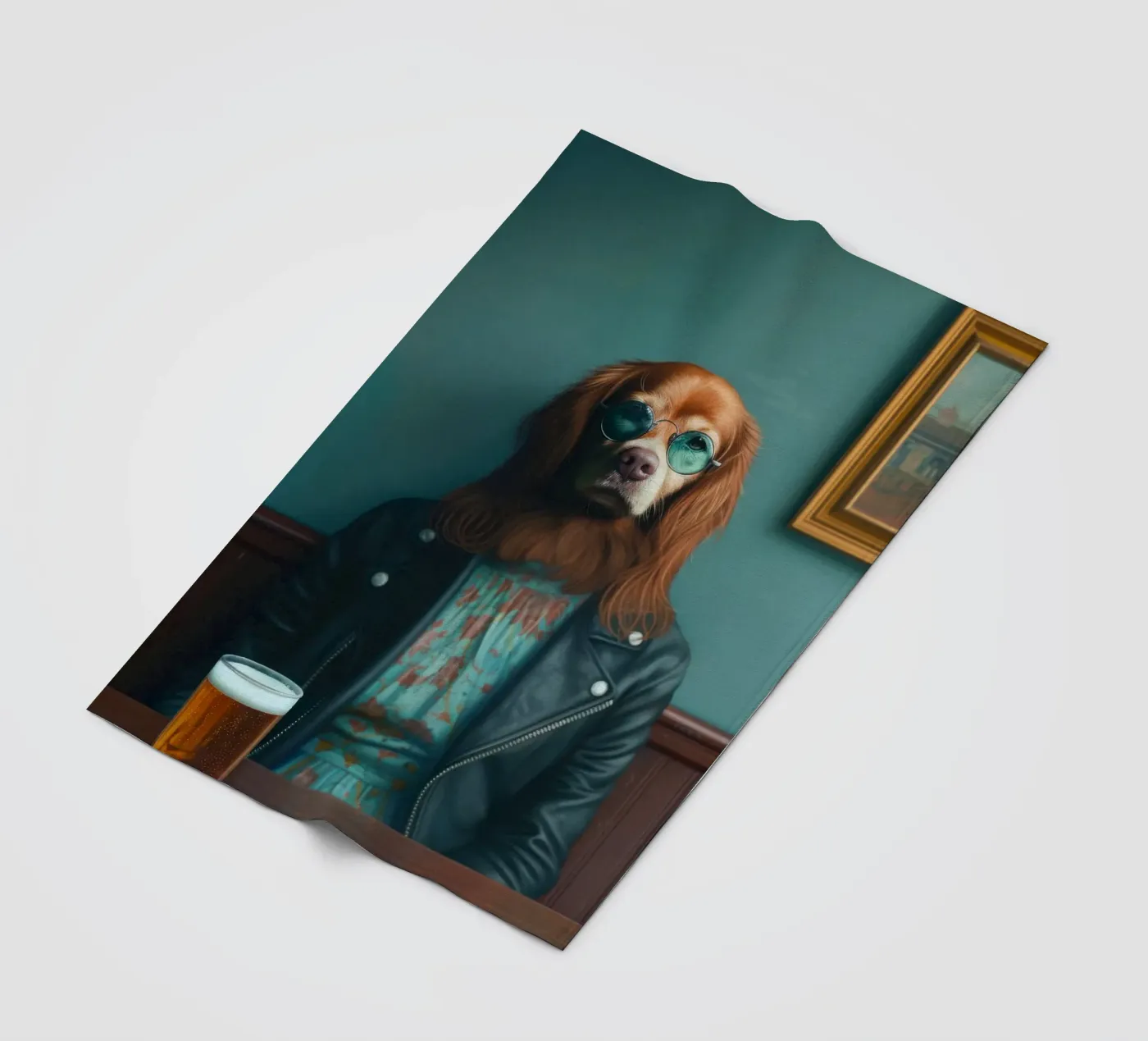 Ethan plaid polaire de Affiches Chien Originales – Dogland