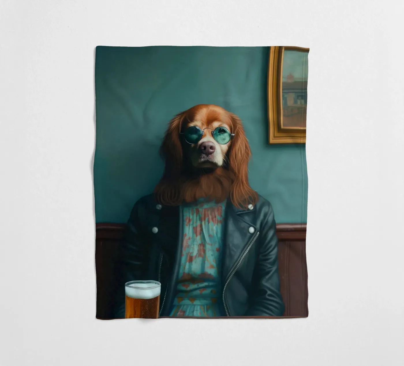 Ethan plaid polaire de Affiches Chien Originales – Dogland