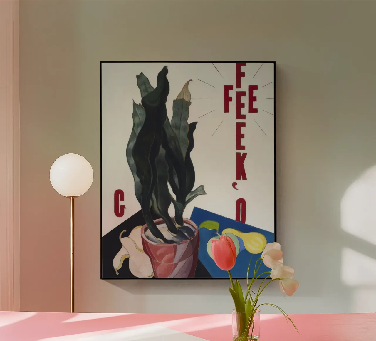 O'Keeffe abstract plexiglass da vintageshop