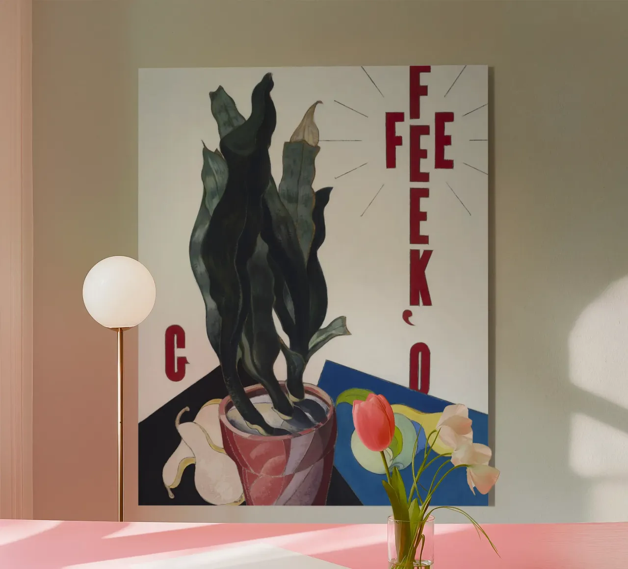 O'Keeffe abstract plexiglass da vintageshop