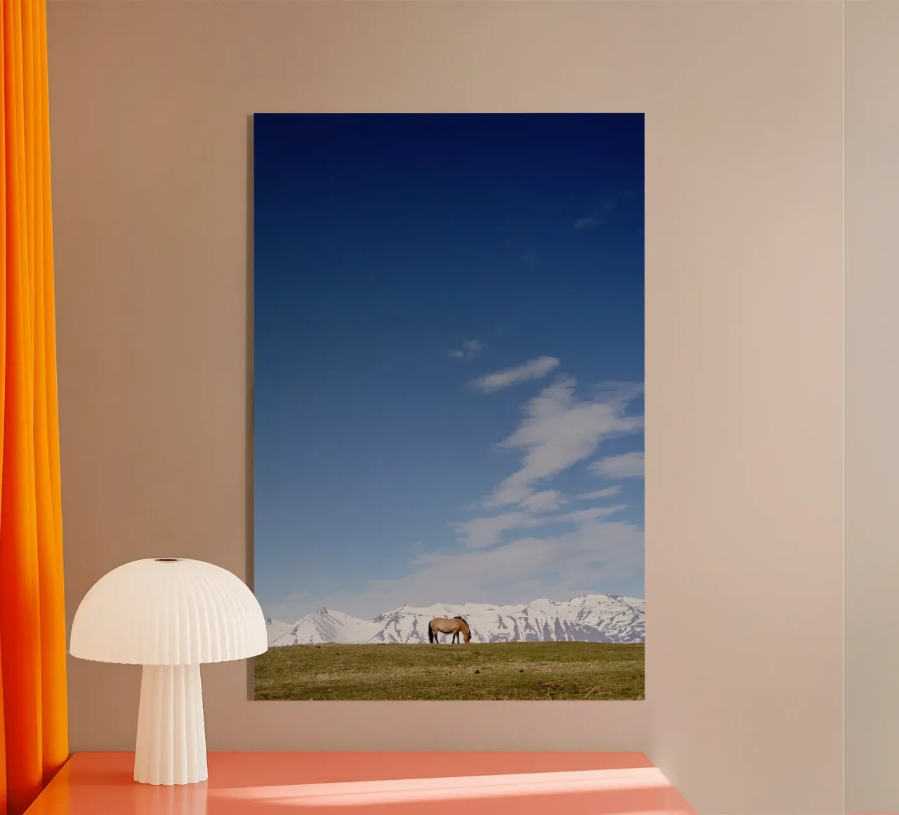 Pferd in Islanda plexiglass da Simon Koy