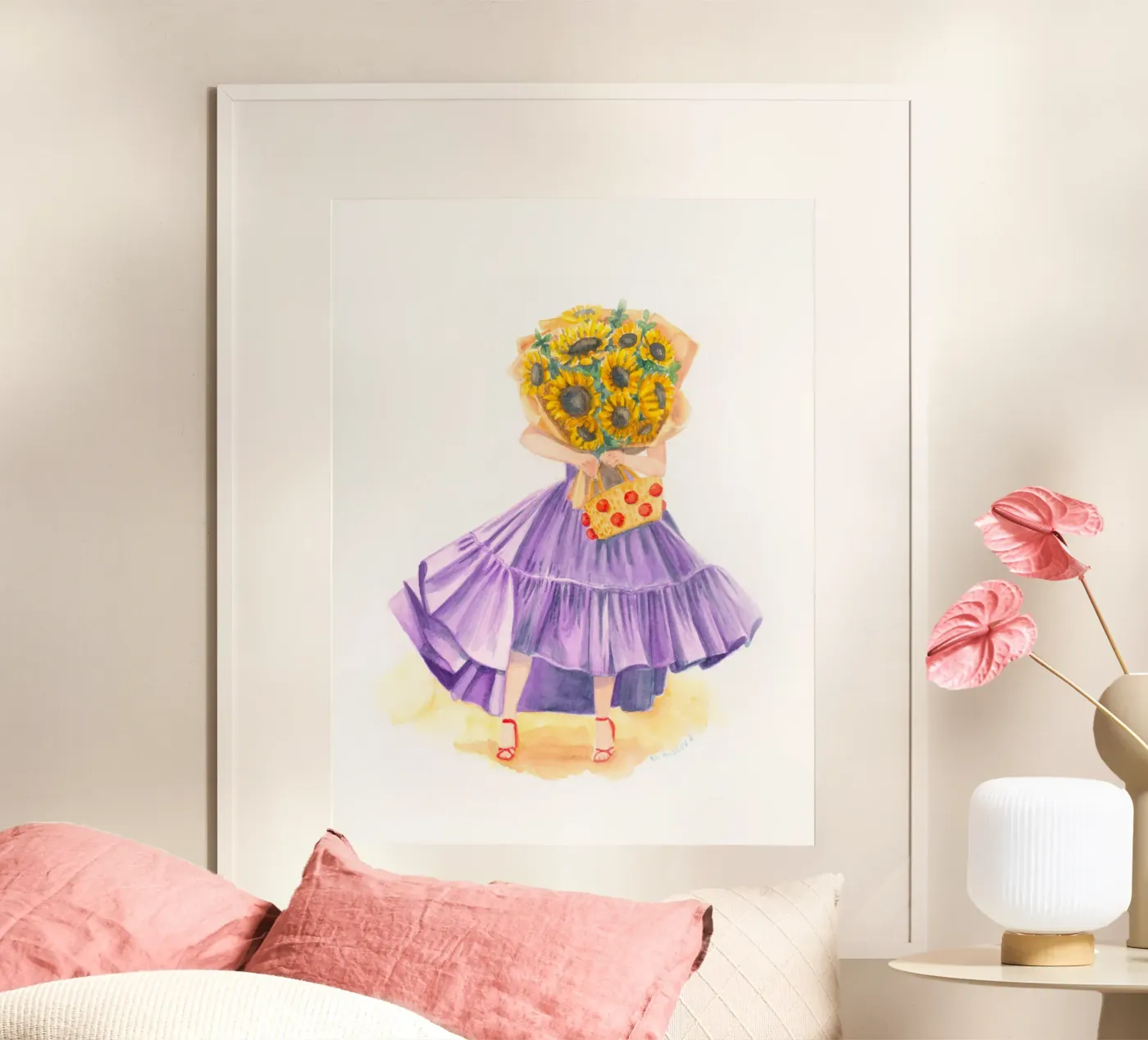 Sunflowers Chic Invalides poster by byaudreyd