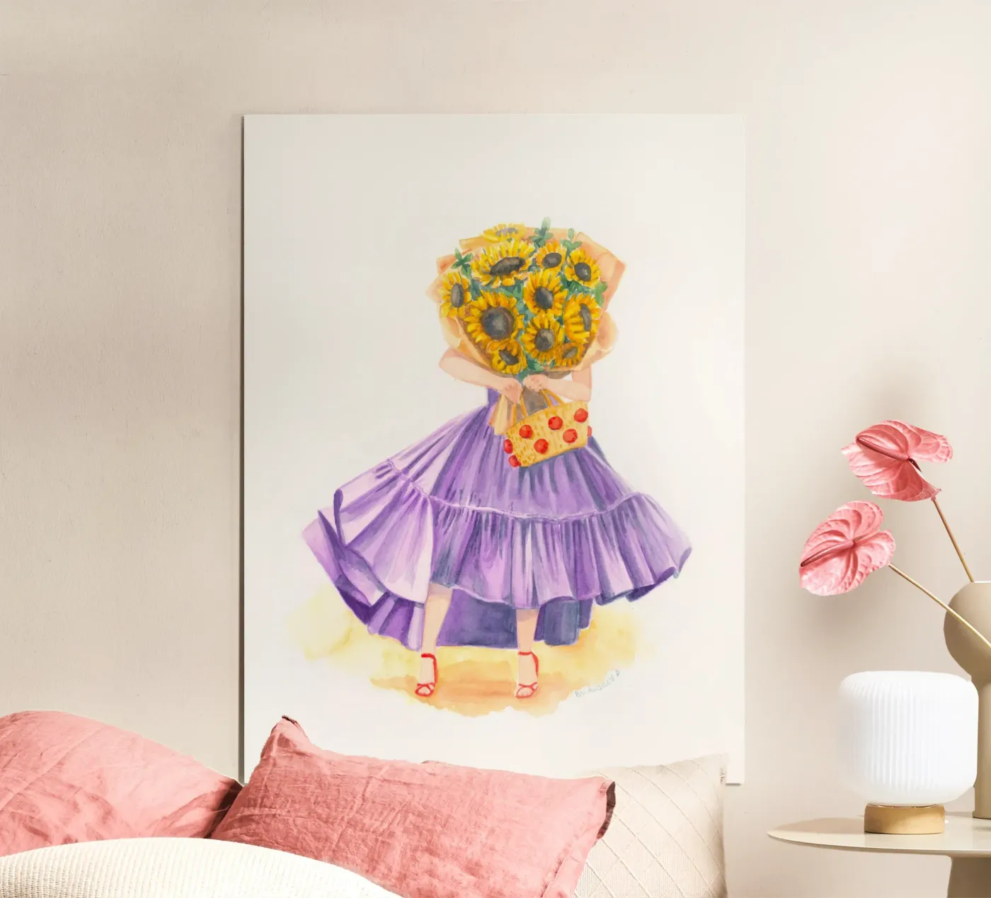Sunflowers Chic Invalides poster by byaudreyd