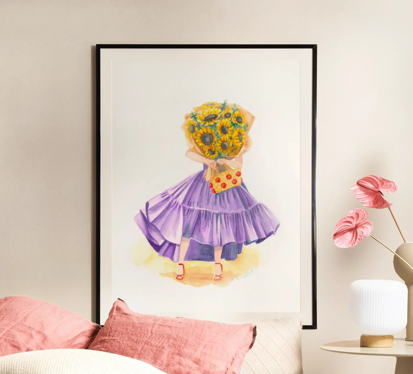 Sunflowers Chic Invalides poster by byaudreyd