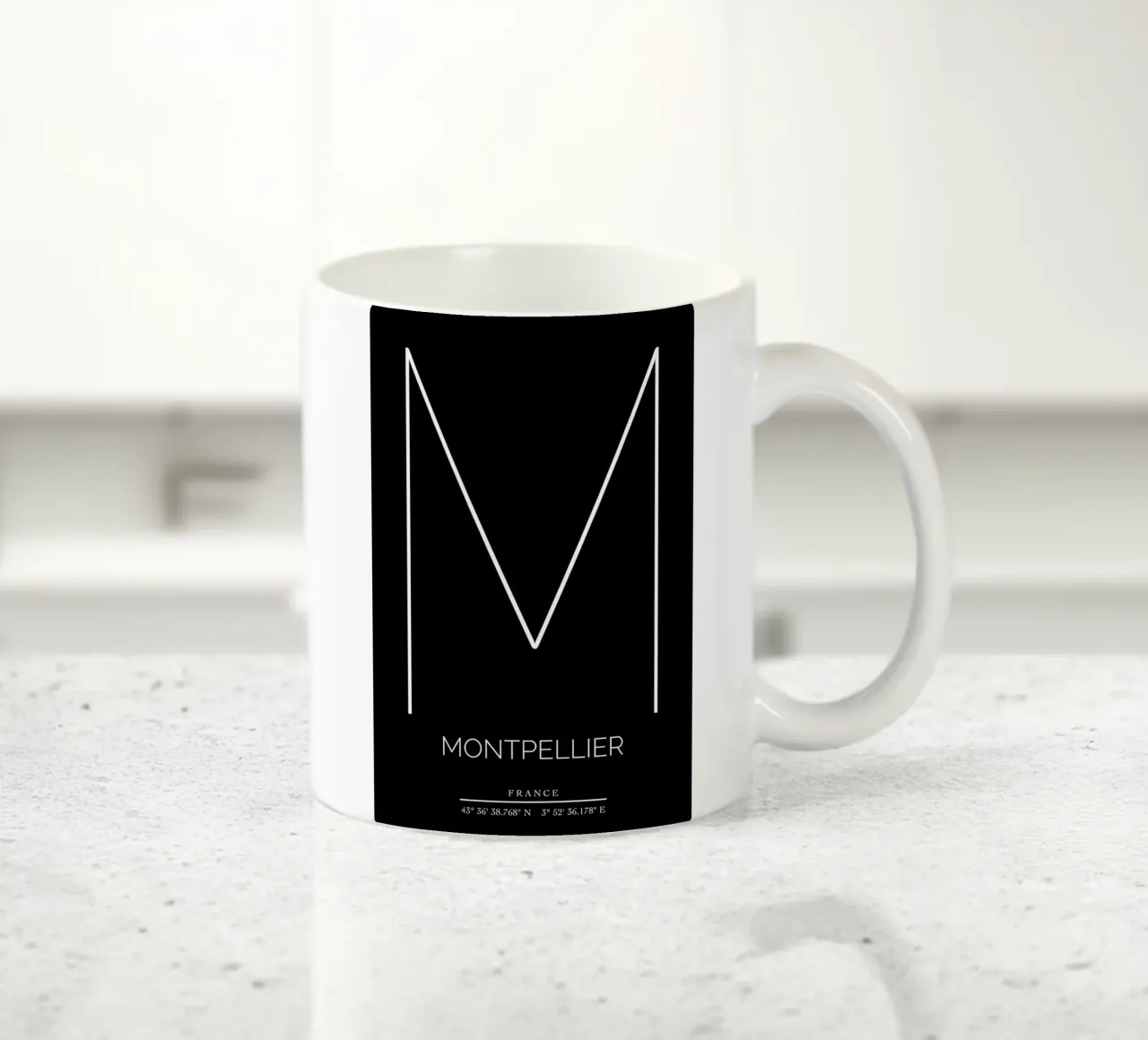 MONTPELLIER - noir tazza in ceramica da CityLights