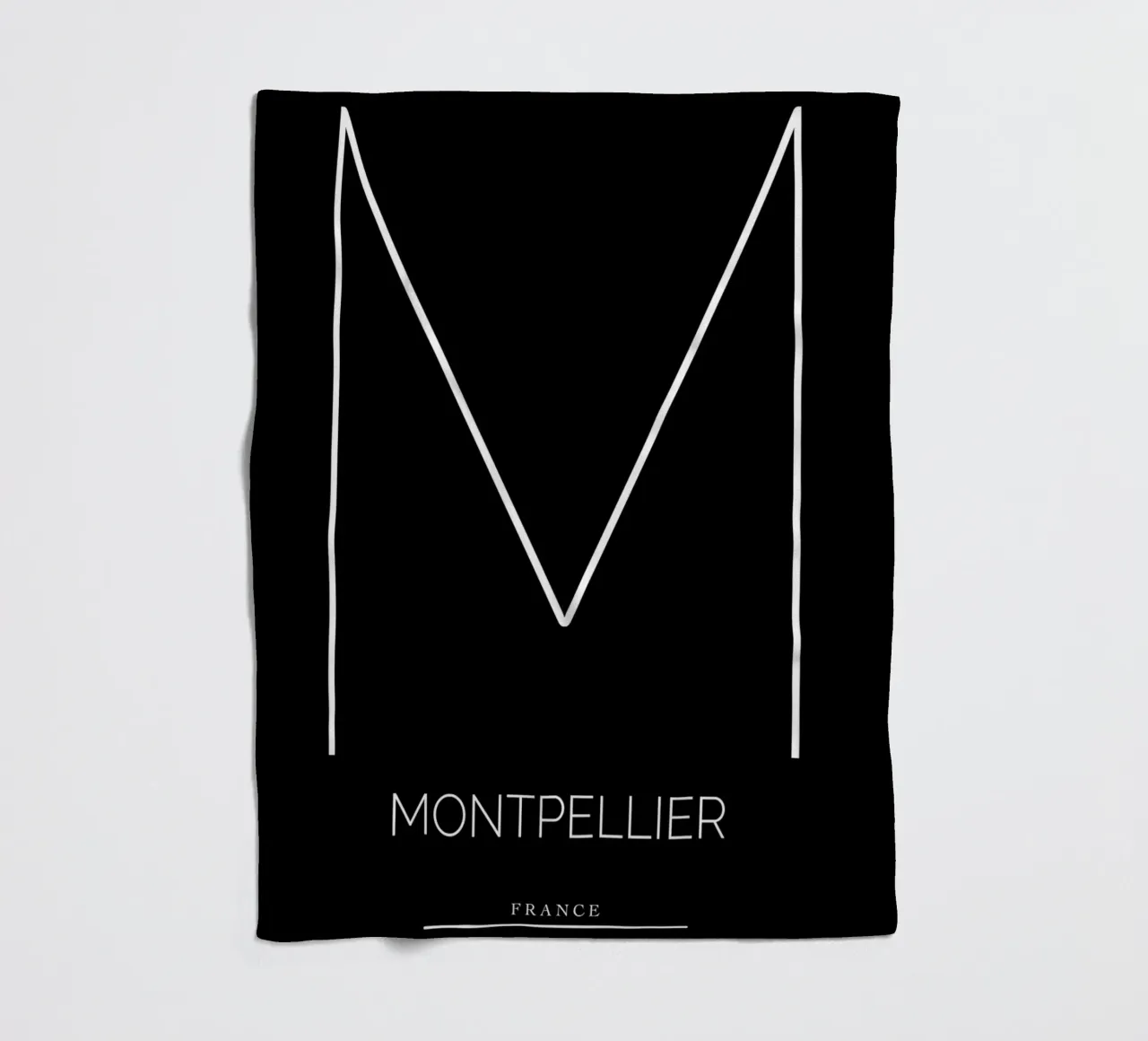 MONTPELLIER - noir coperta in pile da CityLights