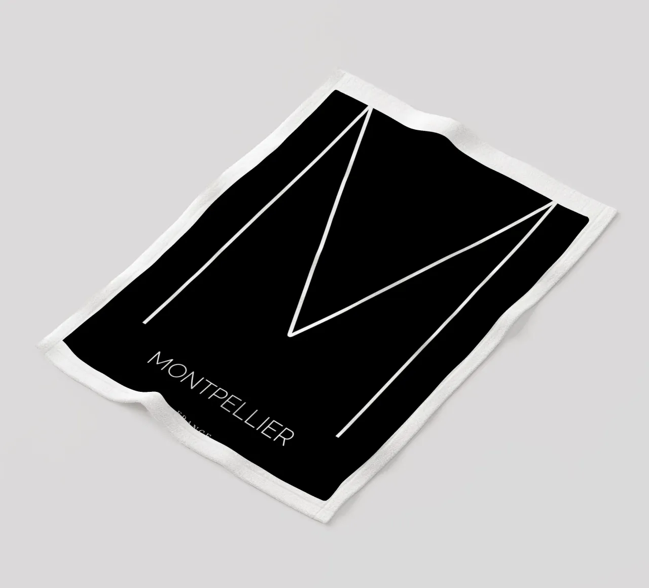 MONTPELLIER - noir coperta in pile da CityLights
