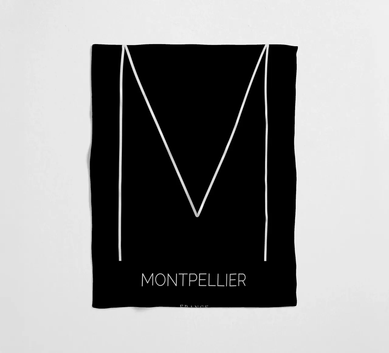 MONTPELLIER - noir coperta in pile da CityLights