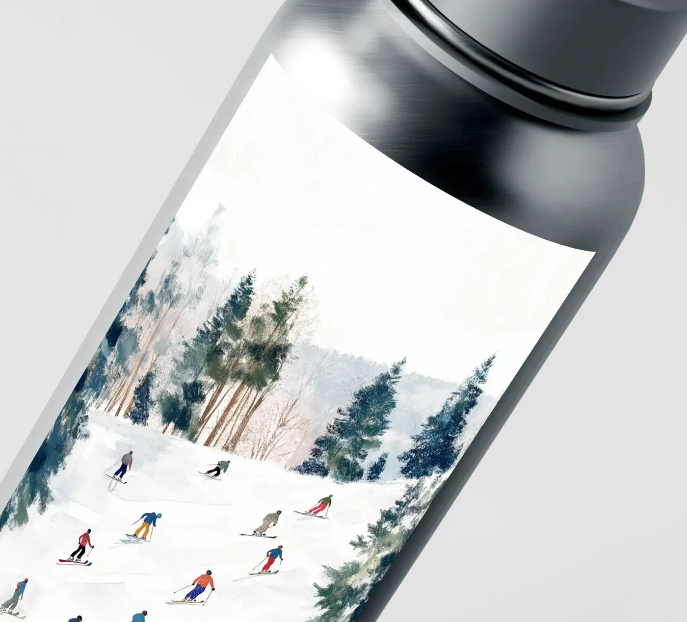 Ski Alpin Winter - Paesaggio sciistico Stampa d'arte adesivo da Cozy Vibes
