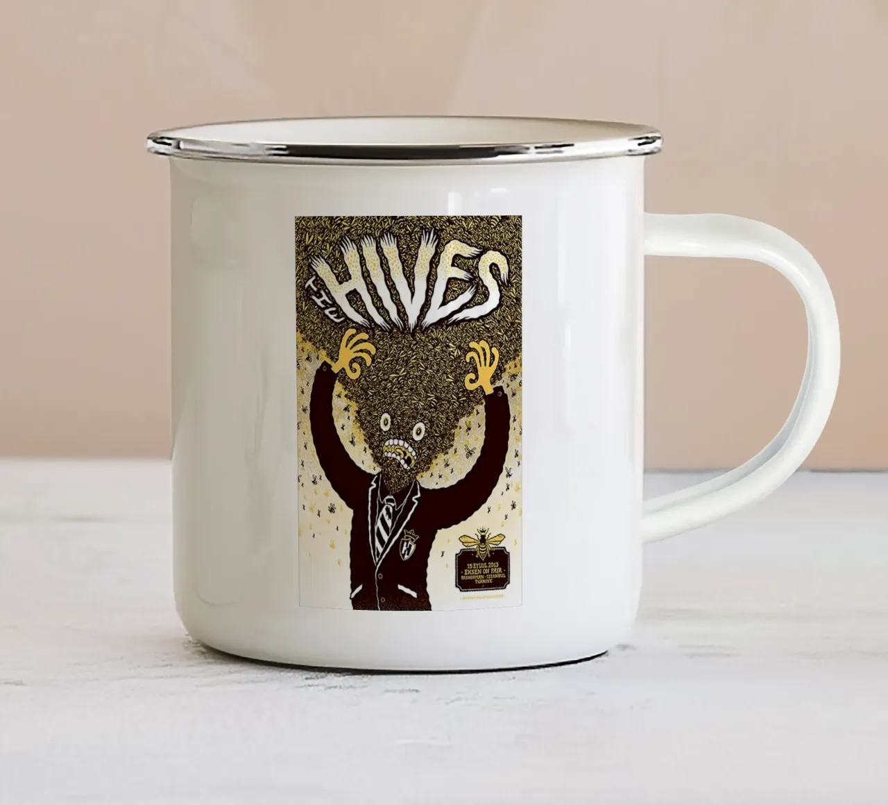Arte vettoriale - The Hives tazza in smalto da eliouxence