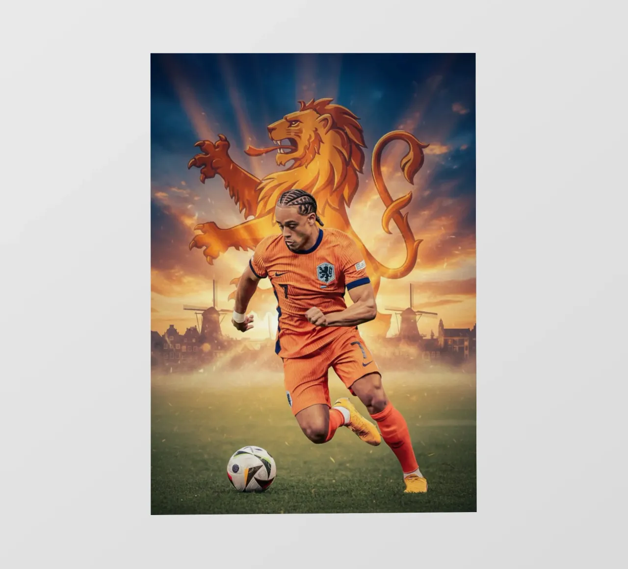 Xavi Simons Orgoglio olandese telo in pvc da Lembayung art