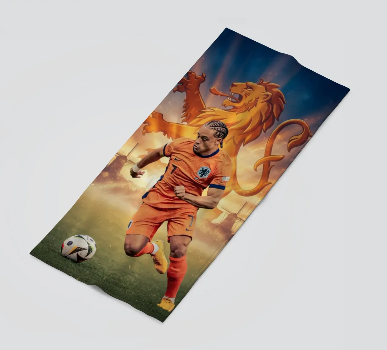 Xavi Simons Orgoglio olandese telo mare da Lembayung art