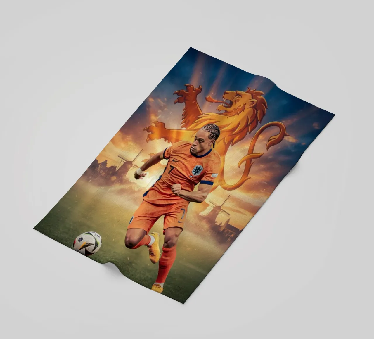 Xavi Simons Orgoglio olandese telo mare da Lembayung art
