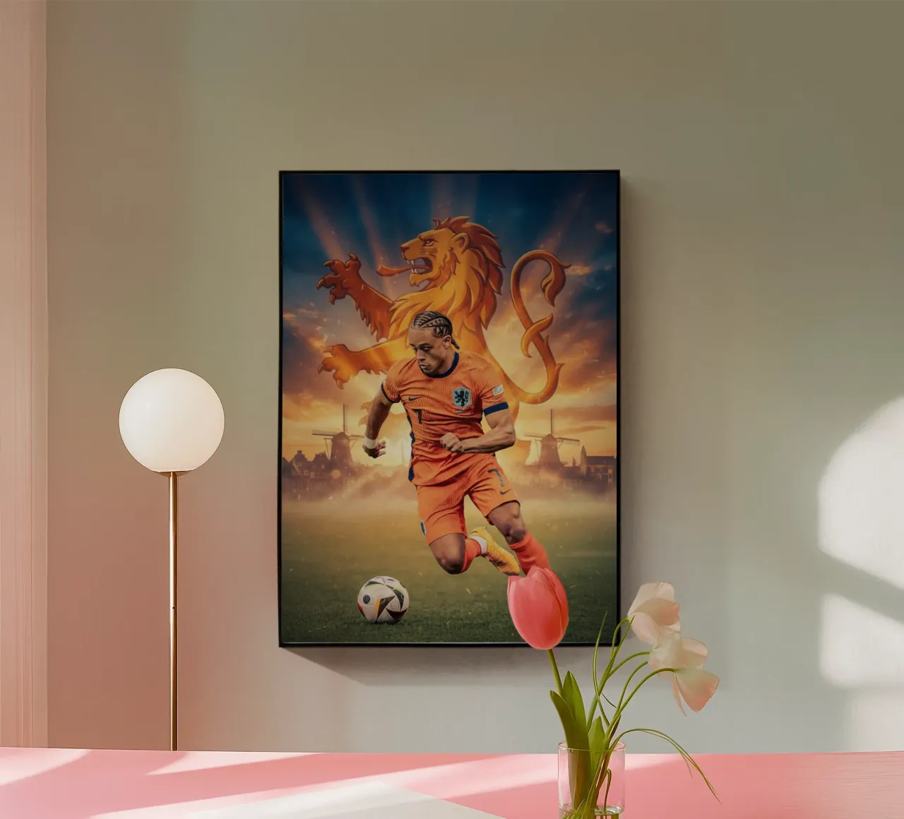 Xavi Simons Orgoglio olandese plexiglass da Lembayung art