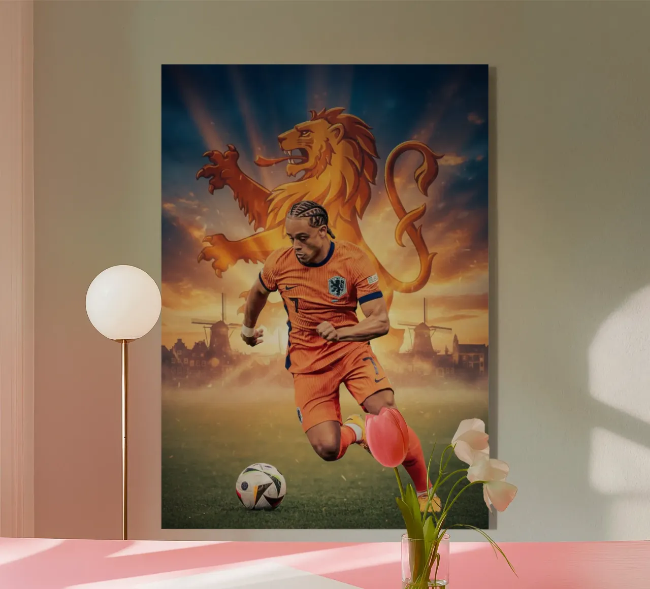 Xavi Simons Orgoglio olandese plexiglass da Lembayung art