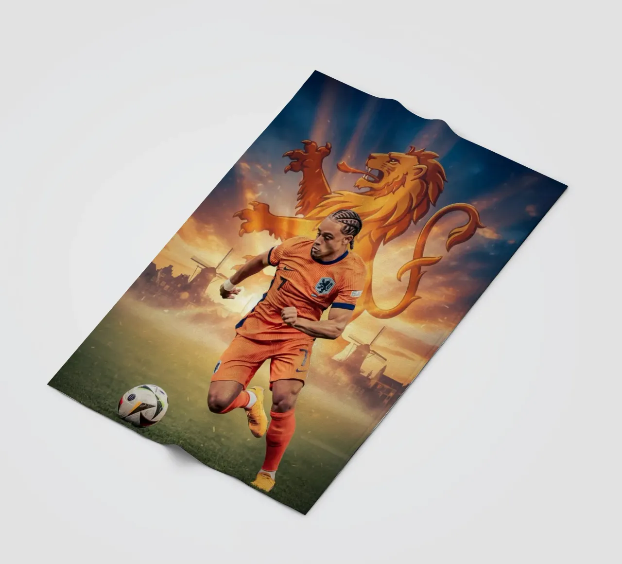Xavi Simons Orgoglio olandese coperta in pile da Lembayung art