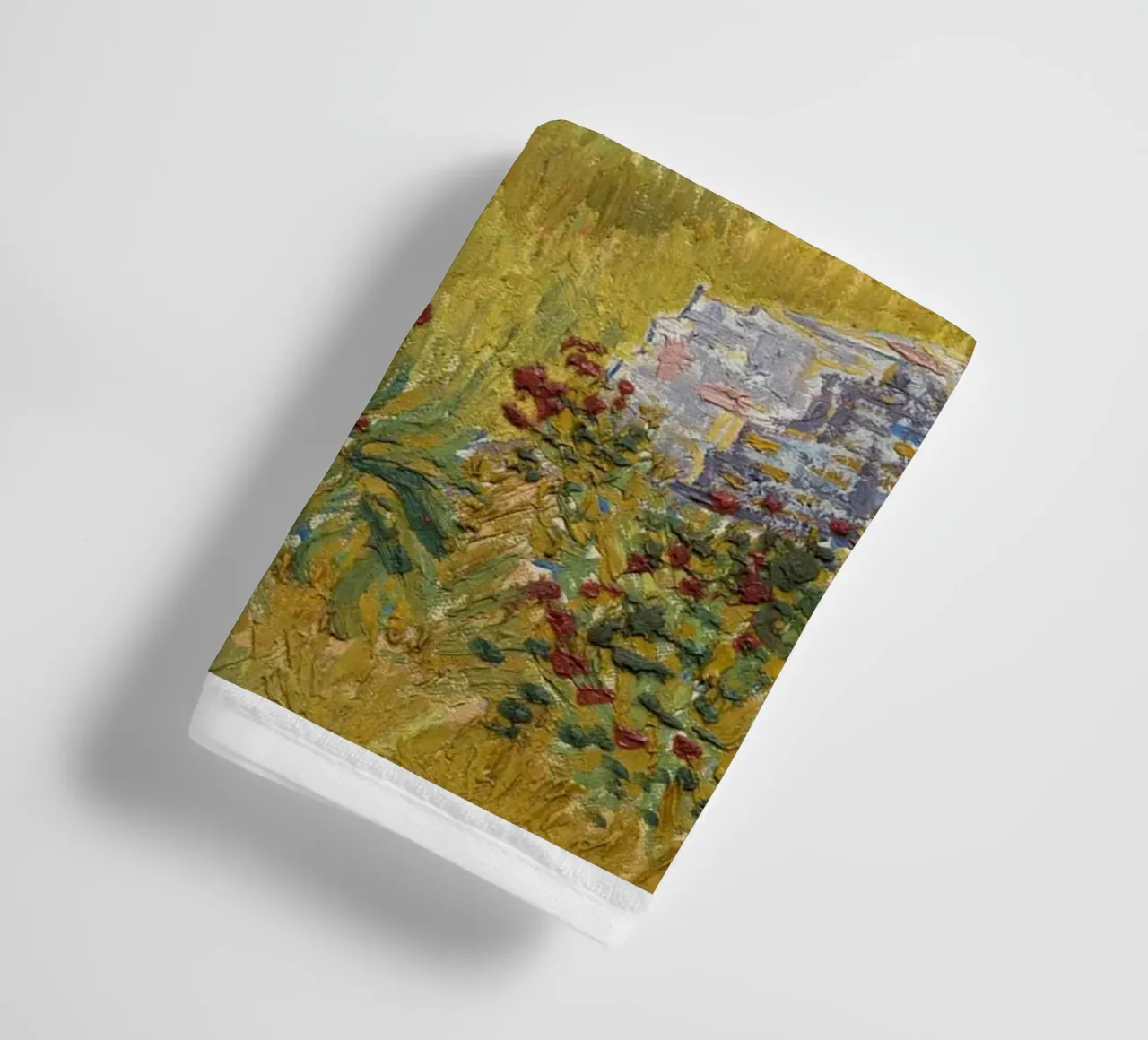 scène rurale avec une ferme jaune serviette de bain de Piper Shop Oke