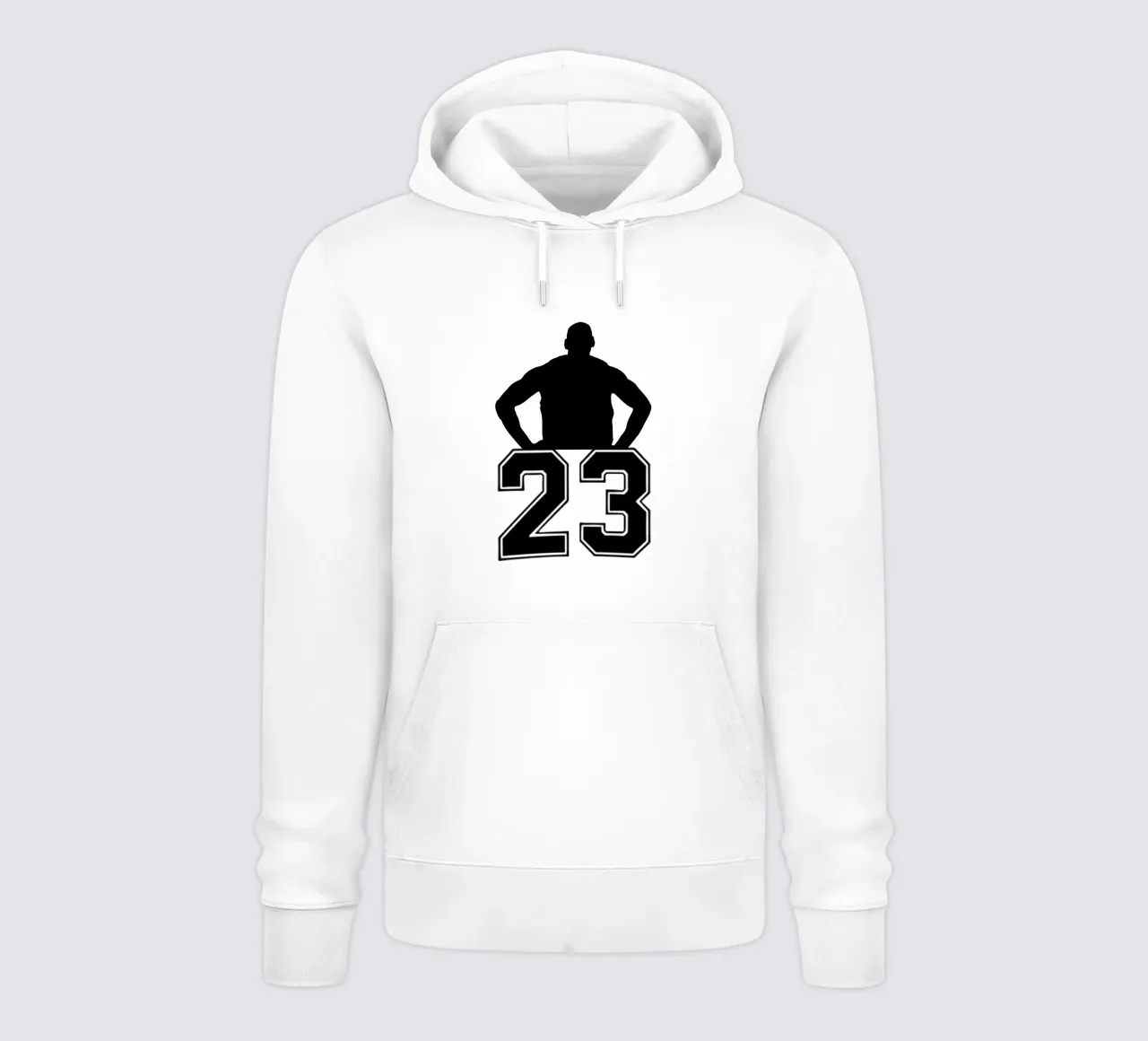 23 Nero felpa con cappuccio da janna shop