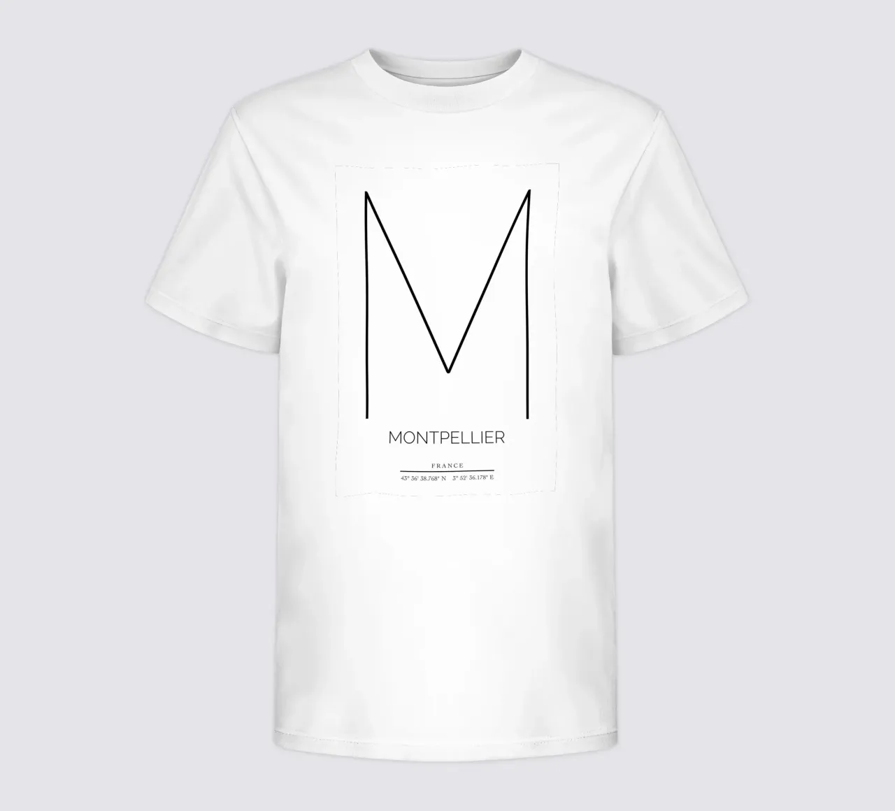 MONTPELLIER - blanc kids t-shirt by CityLights