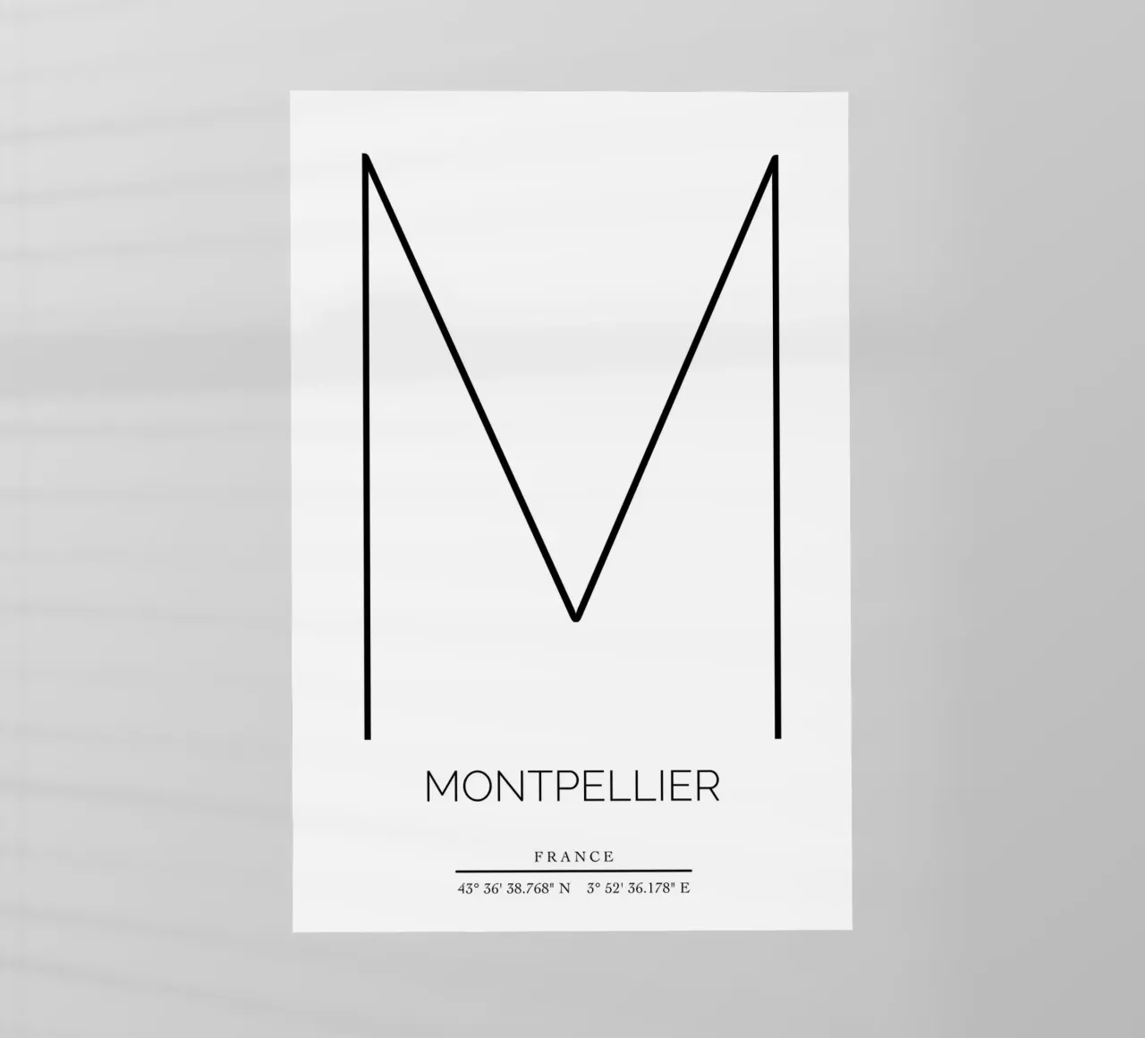 MONTPELLIER - blanc pellicola backlit da CityLights