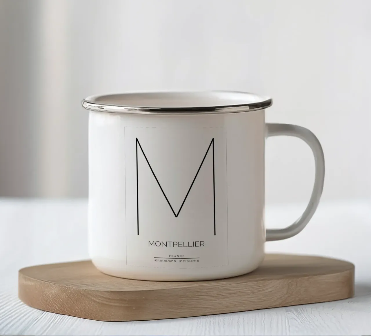 MONTPELLIER - blanc tazza in smalto da CityLights