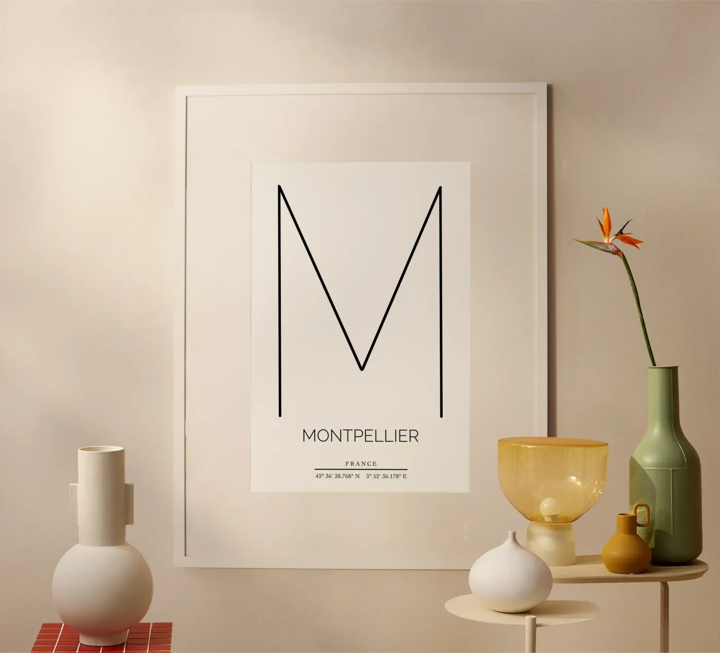 MONTPELLIER - blanc poster da CityLights