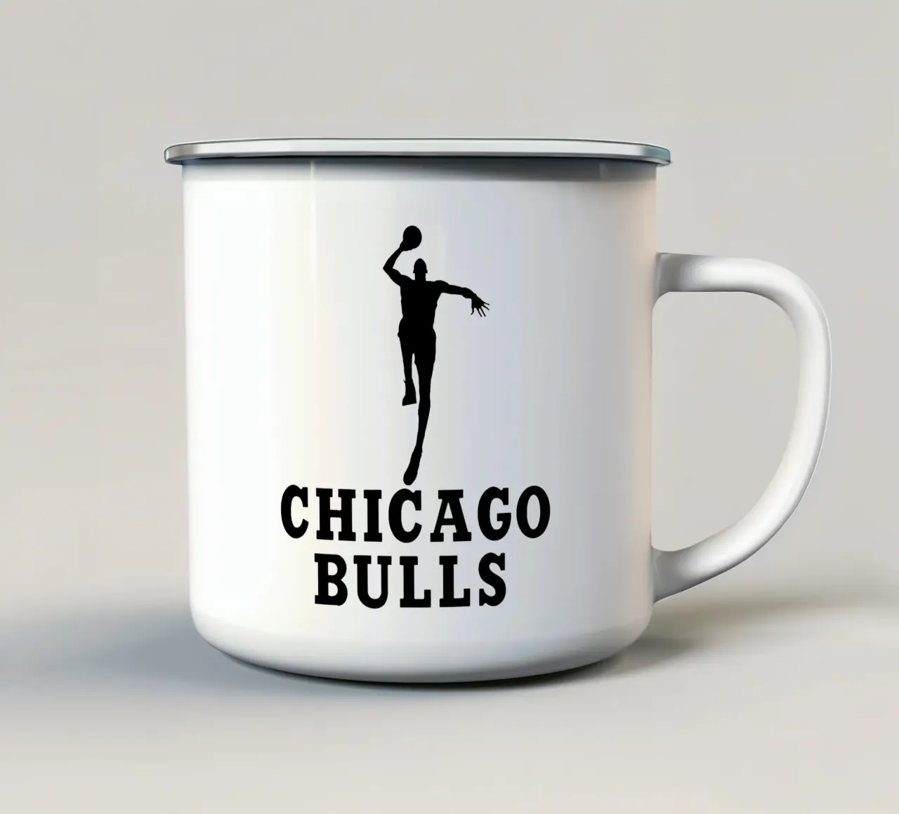 Colore nero Jordan tazza in smalto da janna shop