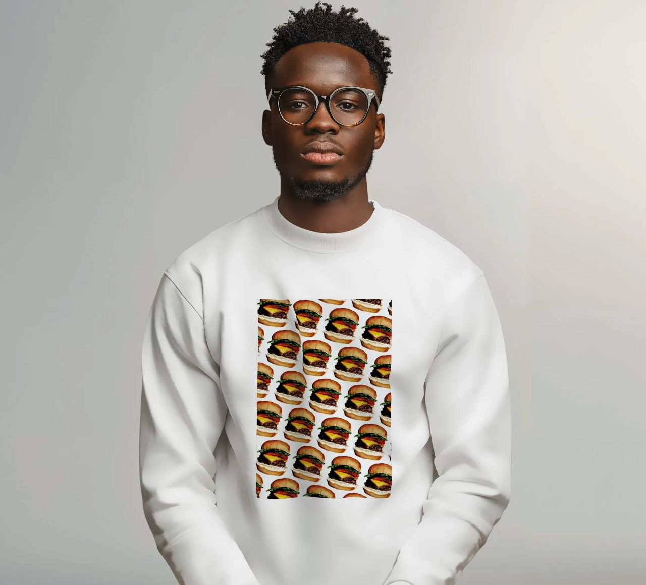 Cheeseburger Pattern felpa da Kelly Gilleran