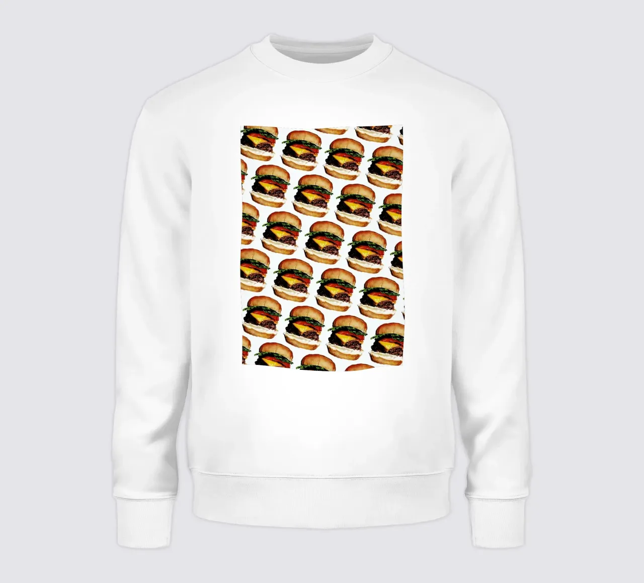Cheeseburger Pattern Sweatshirt von Kelly Gilleran