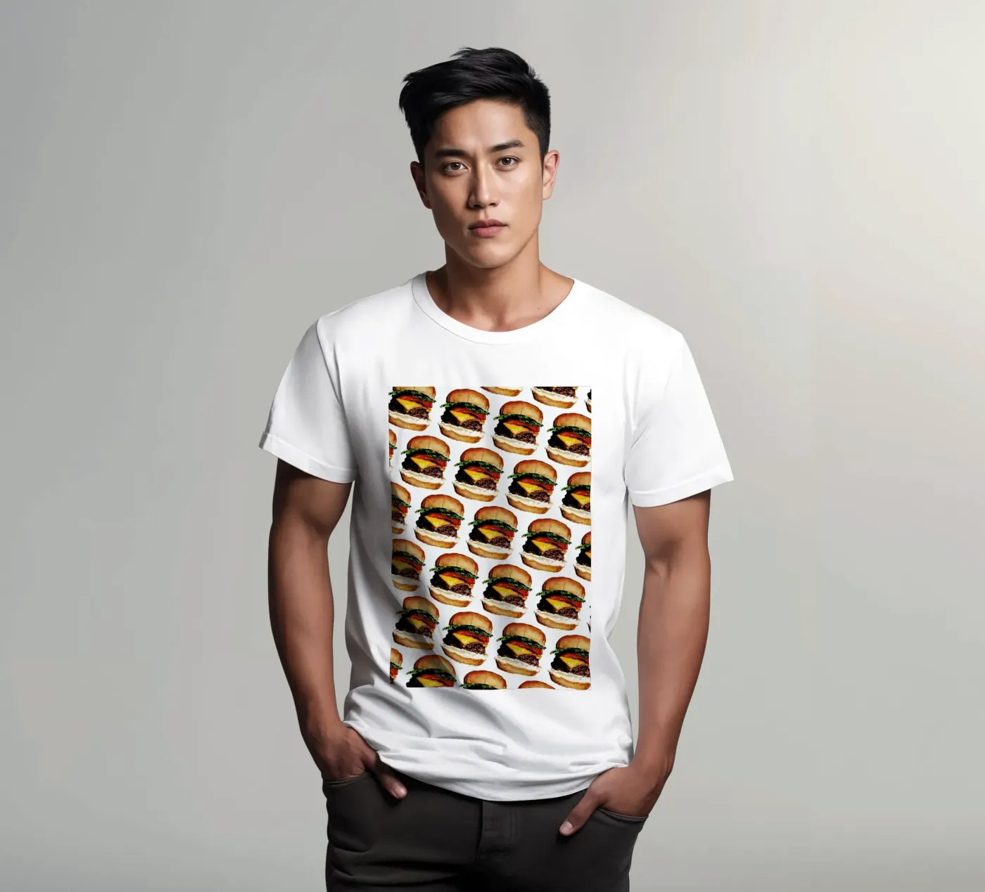 Cheeseburger Pattern t-shirt da Kelly Gilleran