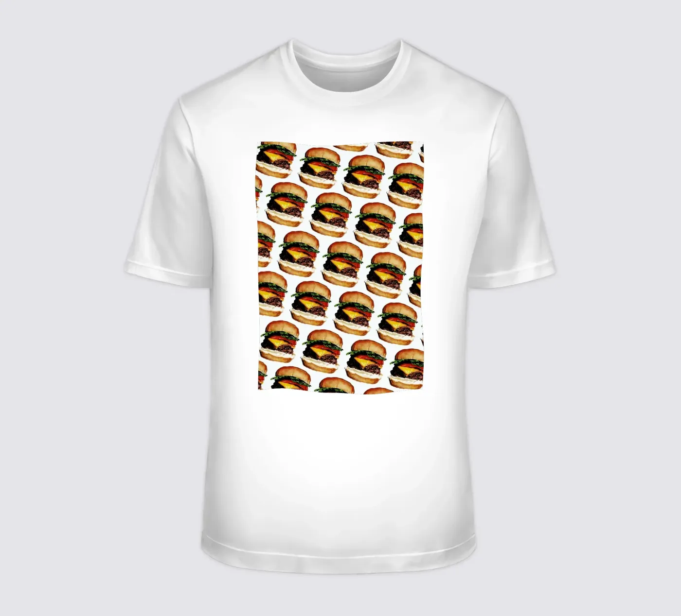Cheeseburger Pattern t-shirt by Kelly Gilleran