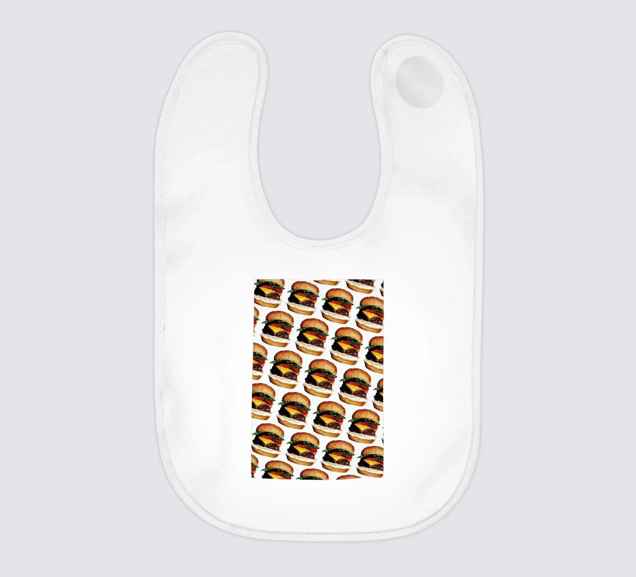 Cheeseburger Pattern bavaglino da Kelly Gilleran