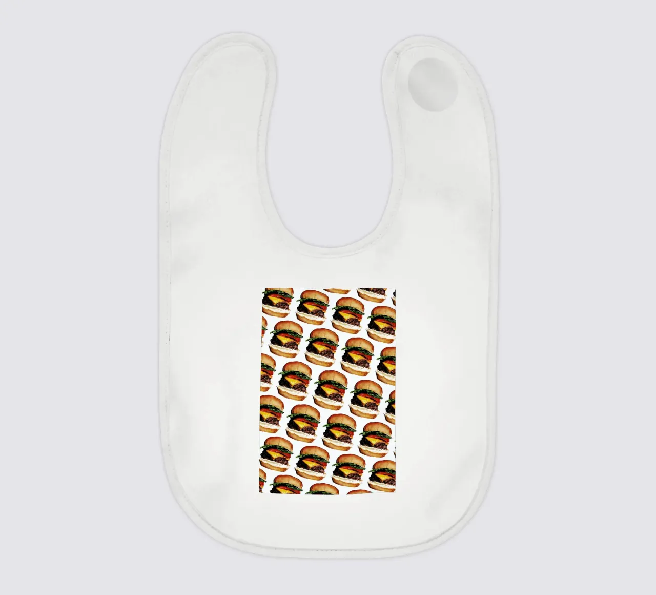 Cheeseburger Pattern bavaglino da Kelly Gilleran