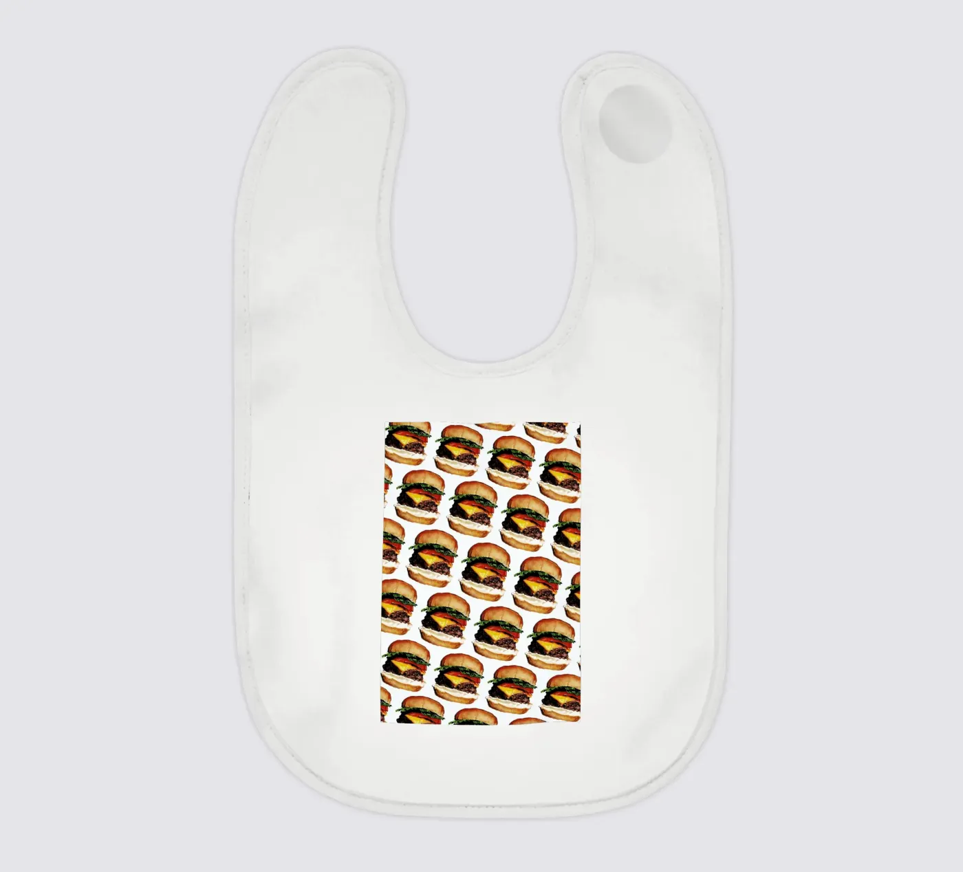 Cheeseburger Pattern Babylätzchen von Kelly Gilleran