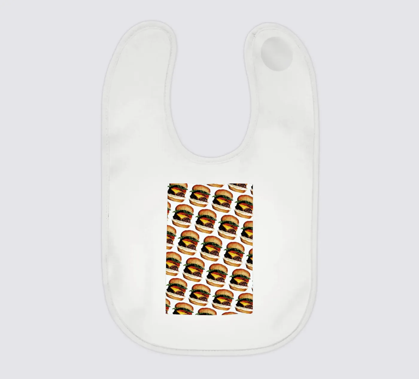 Cheeseburger Pattern bavaglino da Kelly Gilleran