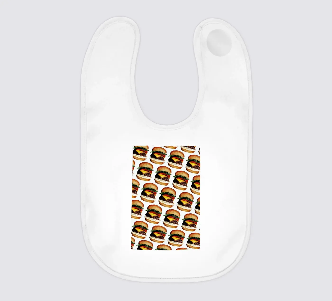 Cheeseburger Pattern Babylätzchen von Kelly Gilleran