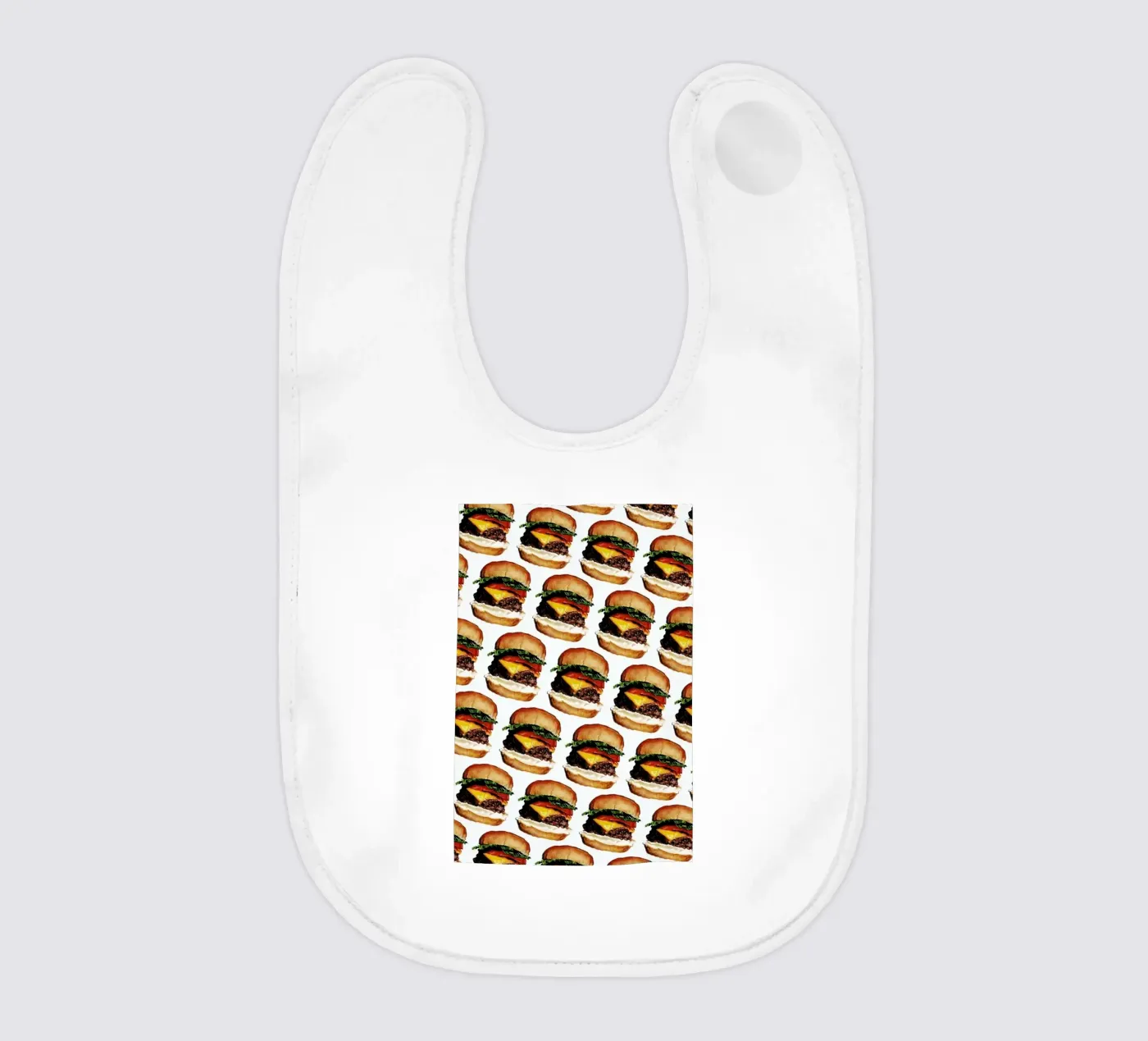 Cheeseburger Pattern bavaglino da Kelly Gilleran