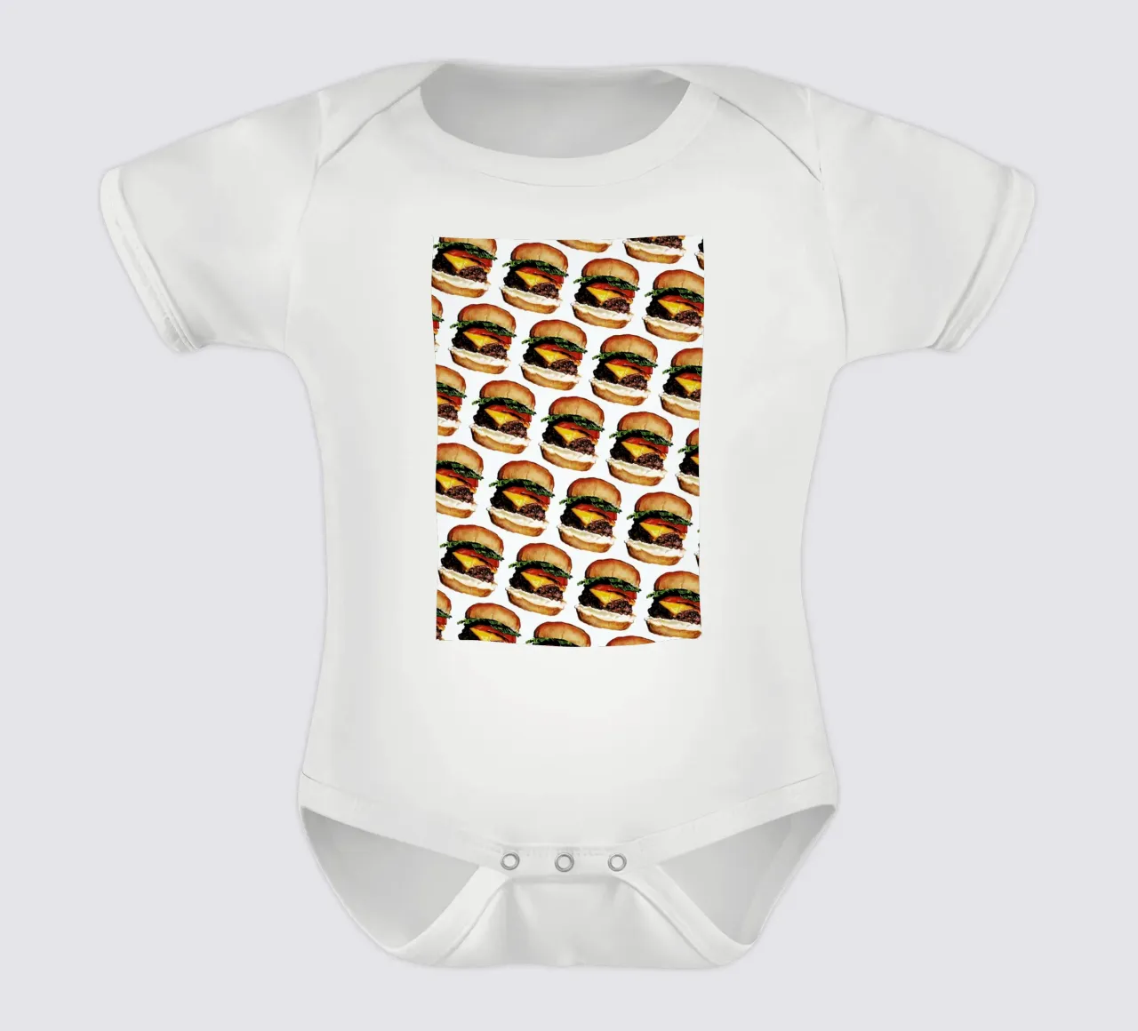 Cheeseburger Pattern body bébé de Kelly Gilleran