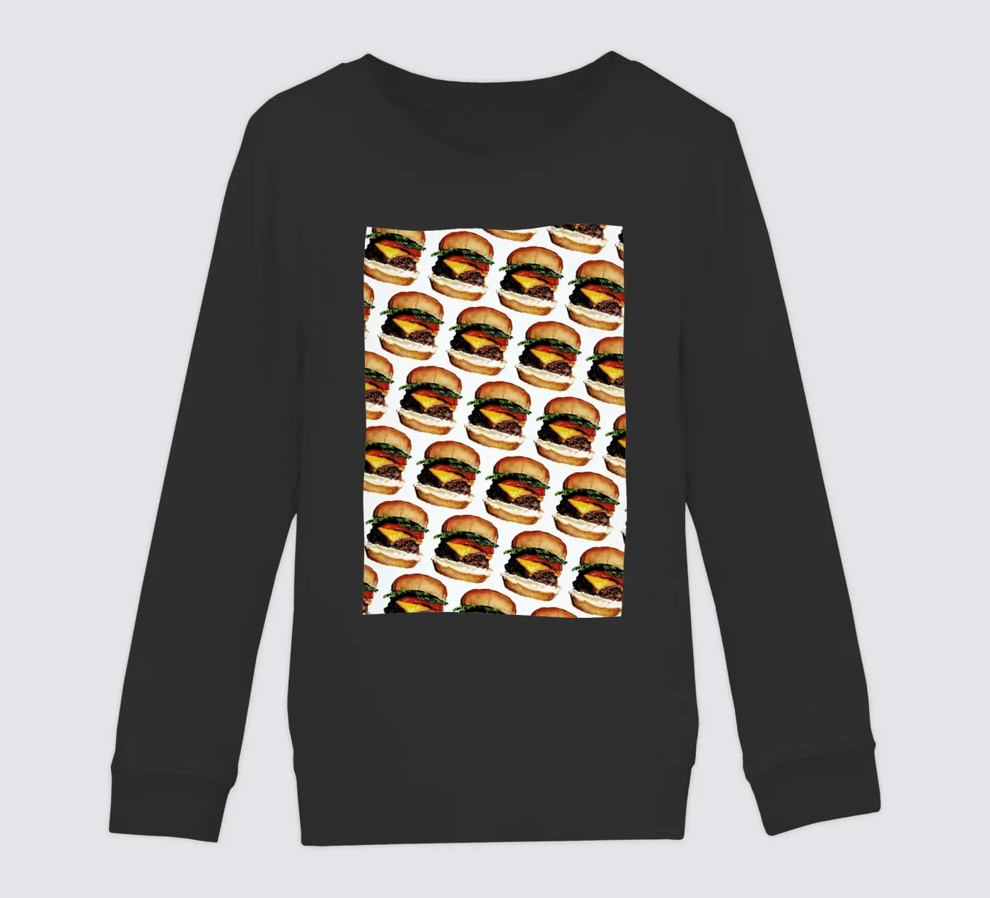 Cheeseburger Pattern felpa bambino da Kelly Gilleran