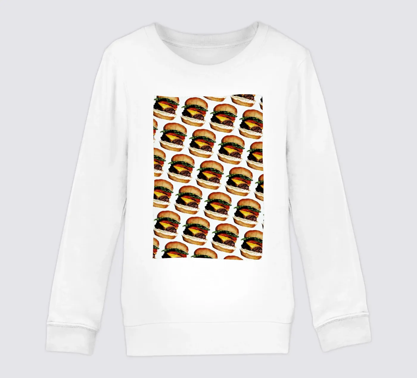 Cheeseburger Pattern felpa bambino da Kelly Gilleran
