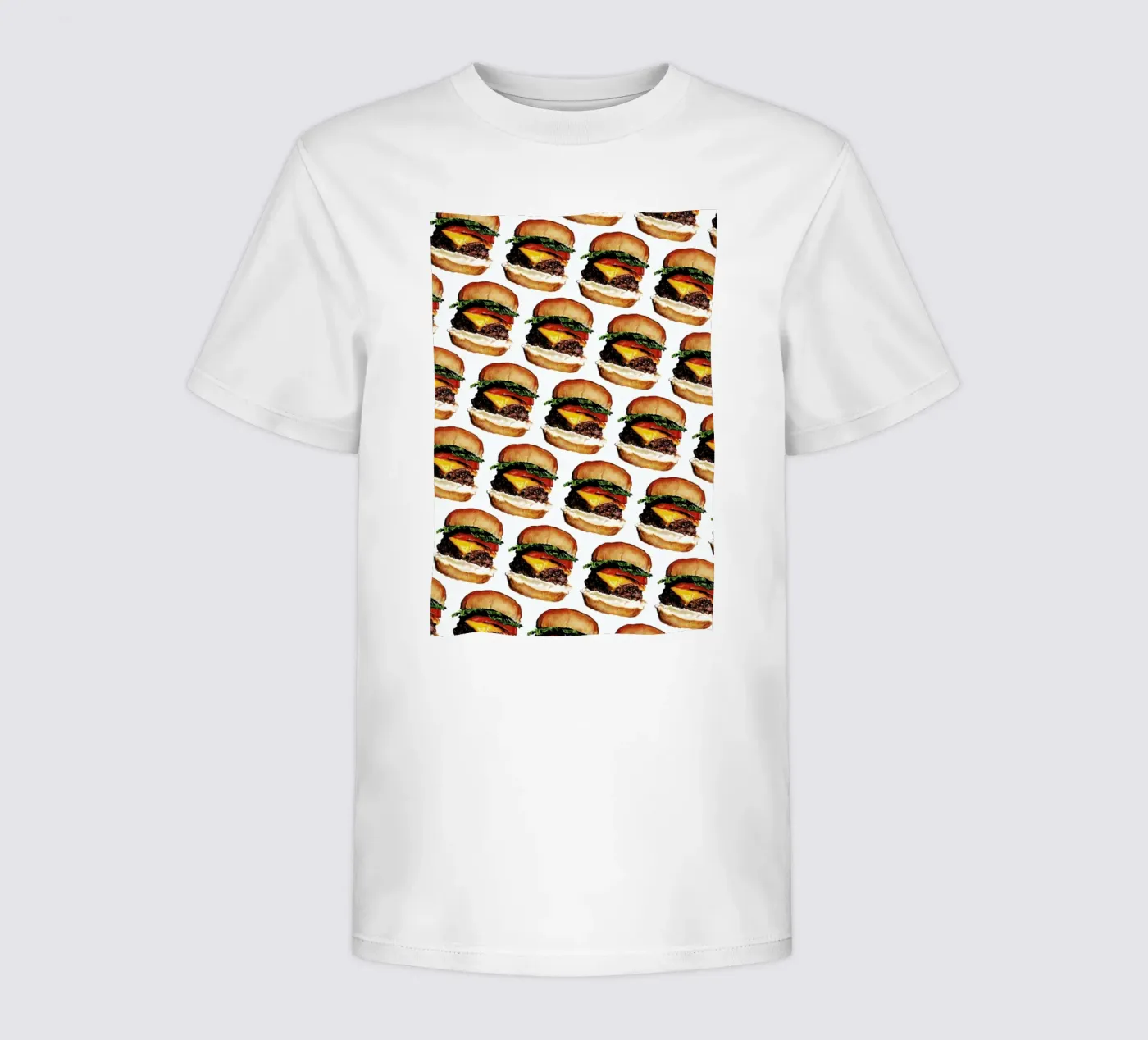 Cheeseburger Pattern kinder t-shirt van Kelly Gilleran