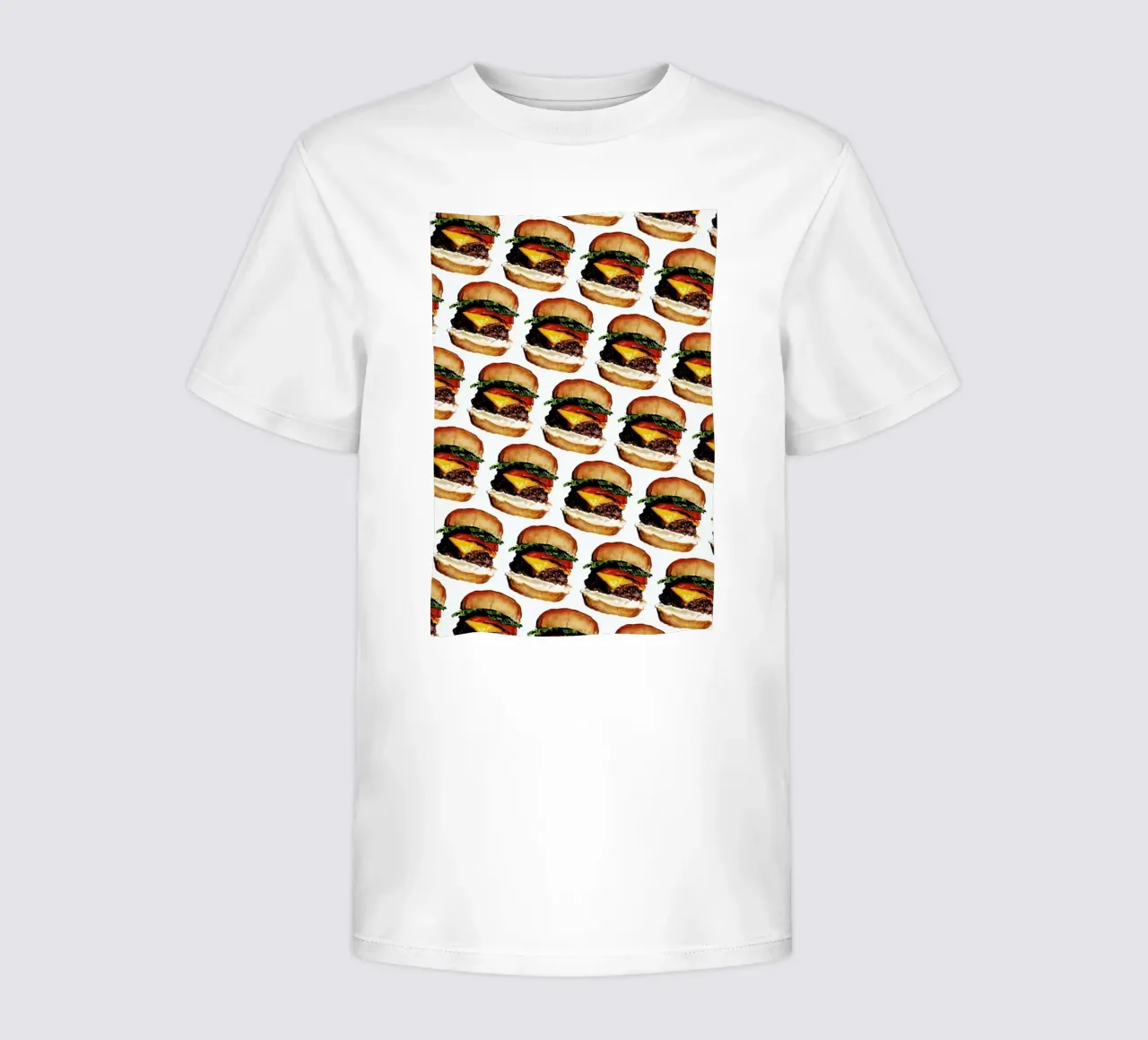 Cheeseburger Pattern Kinder T-Shirt von Kelly Gilleran