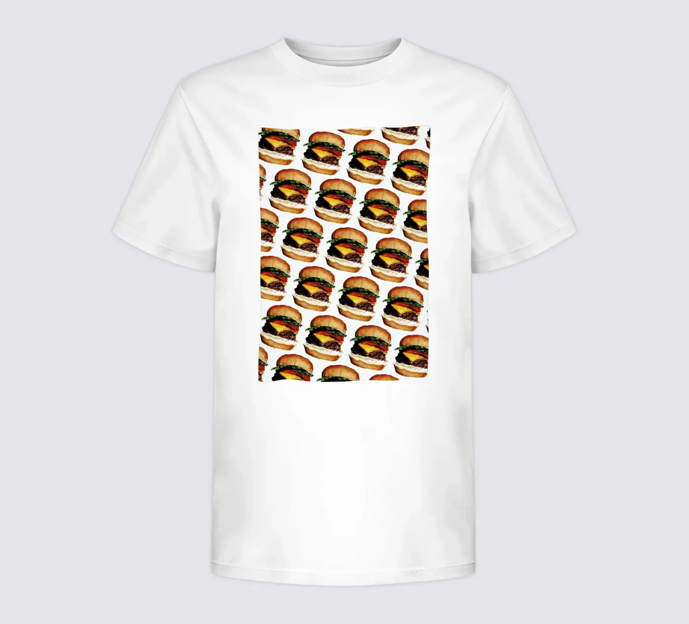 Cheeseburger Pattern t-shirt bambini da Kelly Gilleran