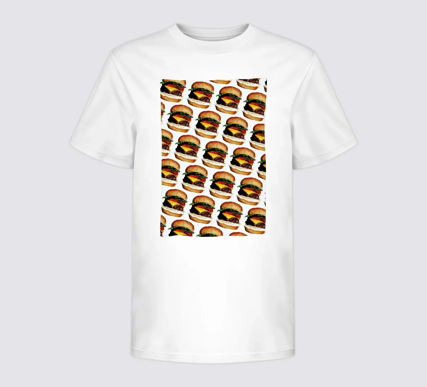 Cheeseburger Pattern t-shirt bambini da Kelly Gilleran