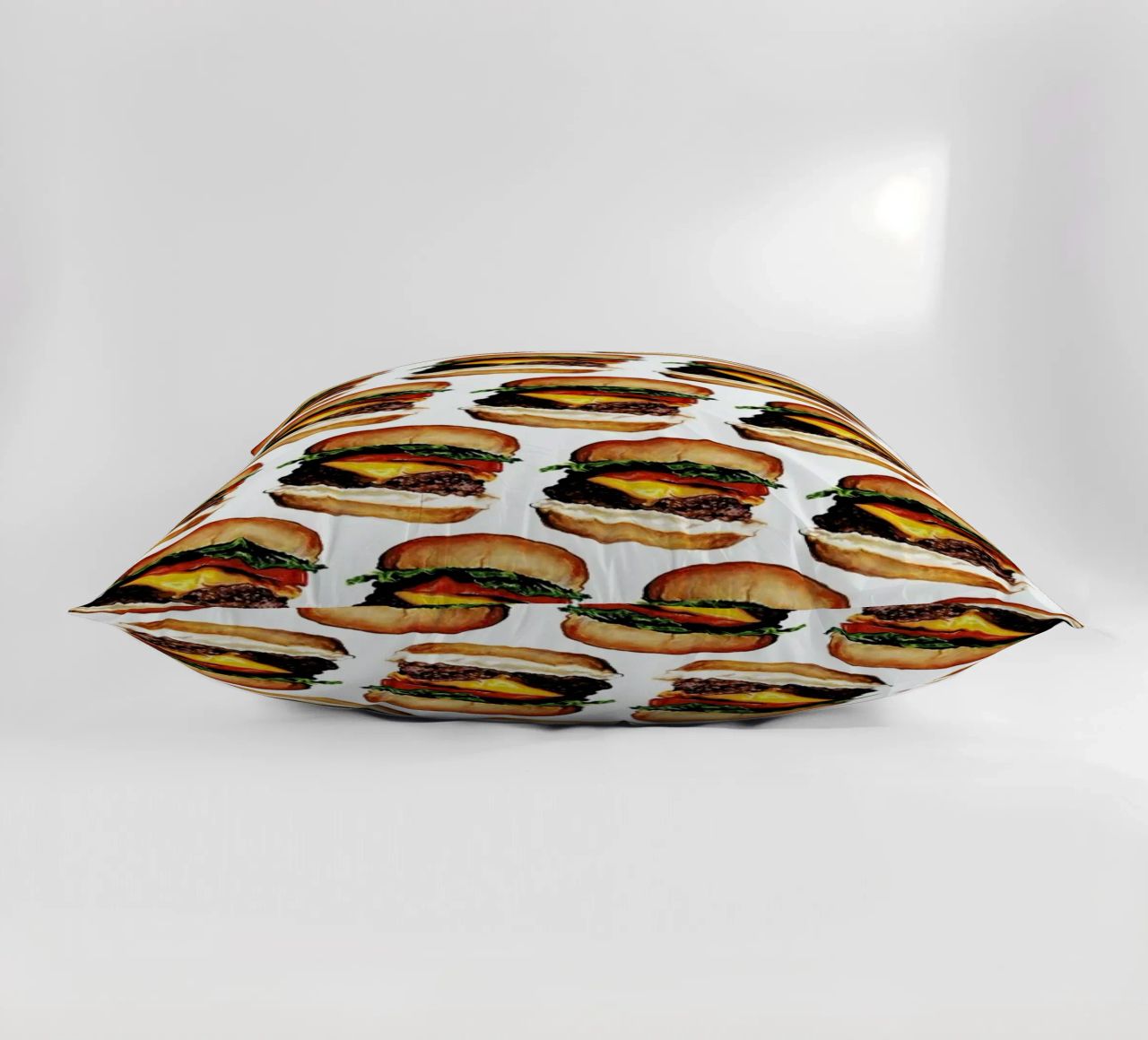 Cheeseburger Pattern cuscino da Kelly Gilleran