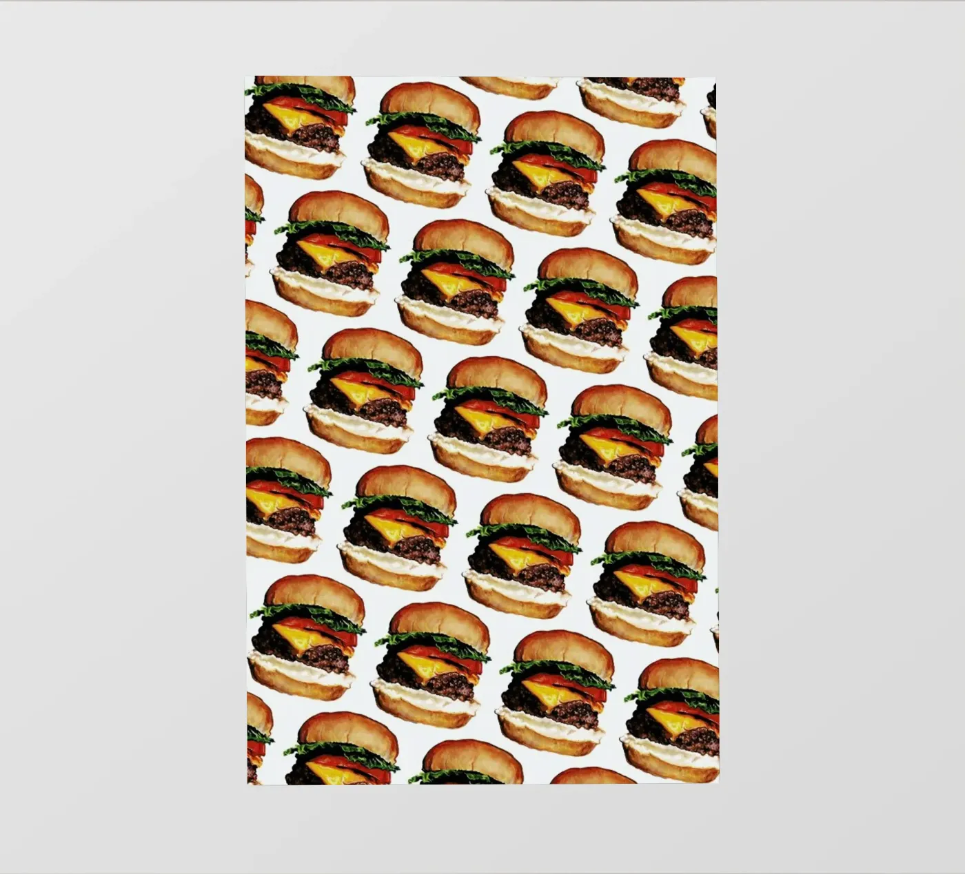 Cheeseburger Pattern PVC Plane von Kelly Gilleran