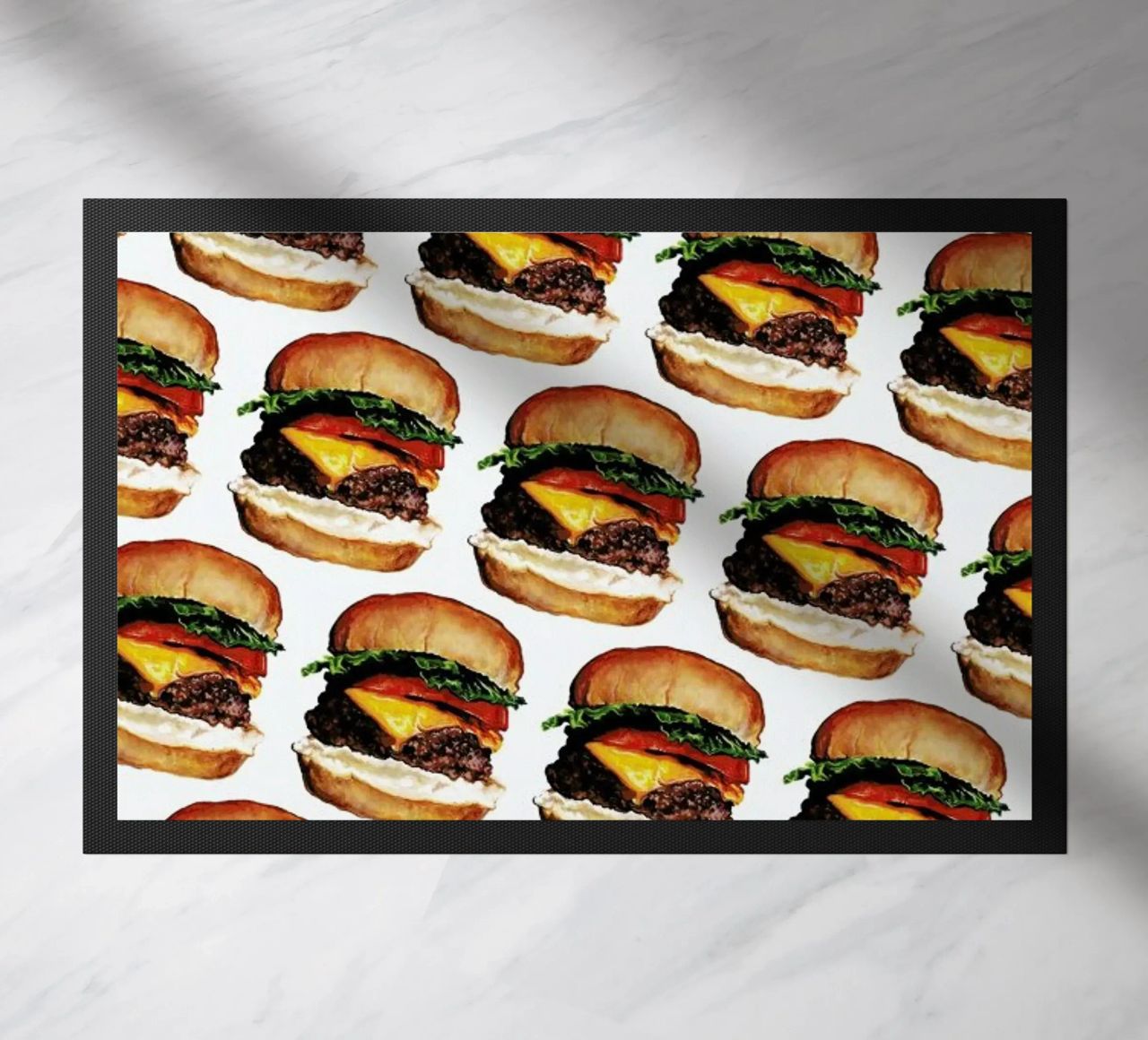 Cheeseburger Pattern zerbino da Kelly Gilleran
