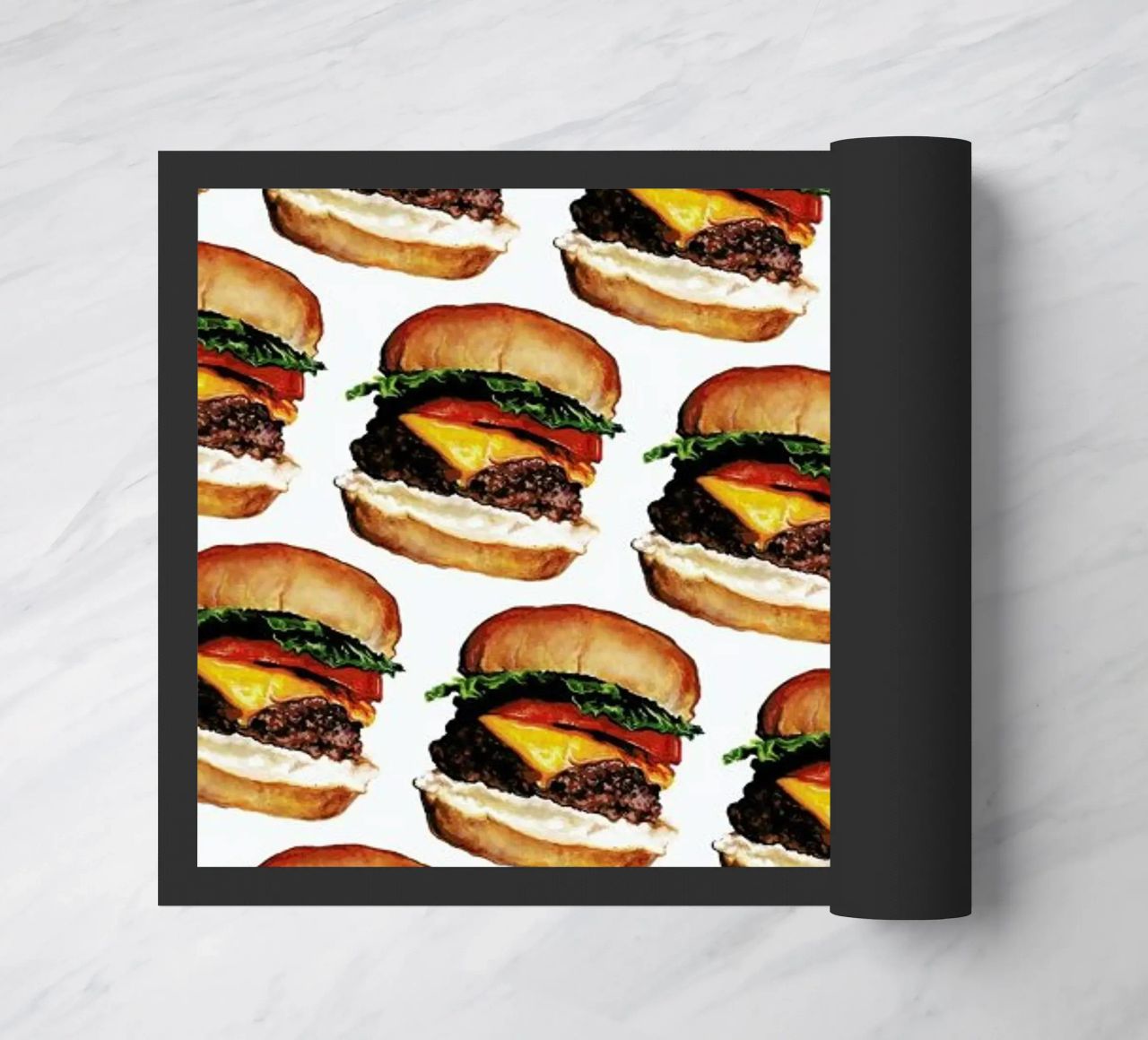 Cheeseburger Pattern zerbino da Kelly Gilleran